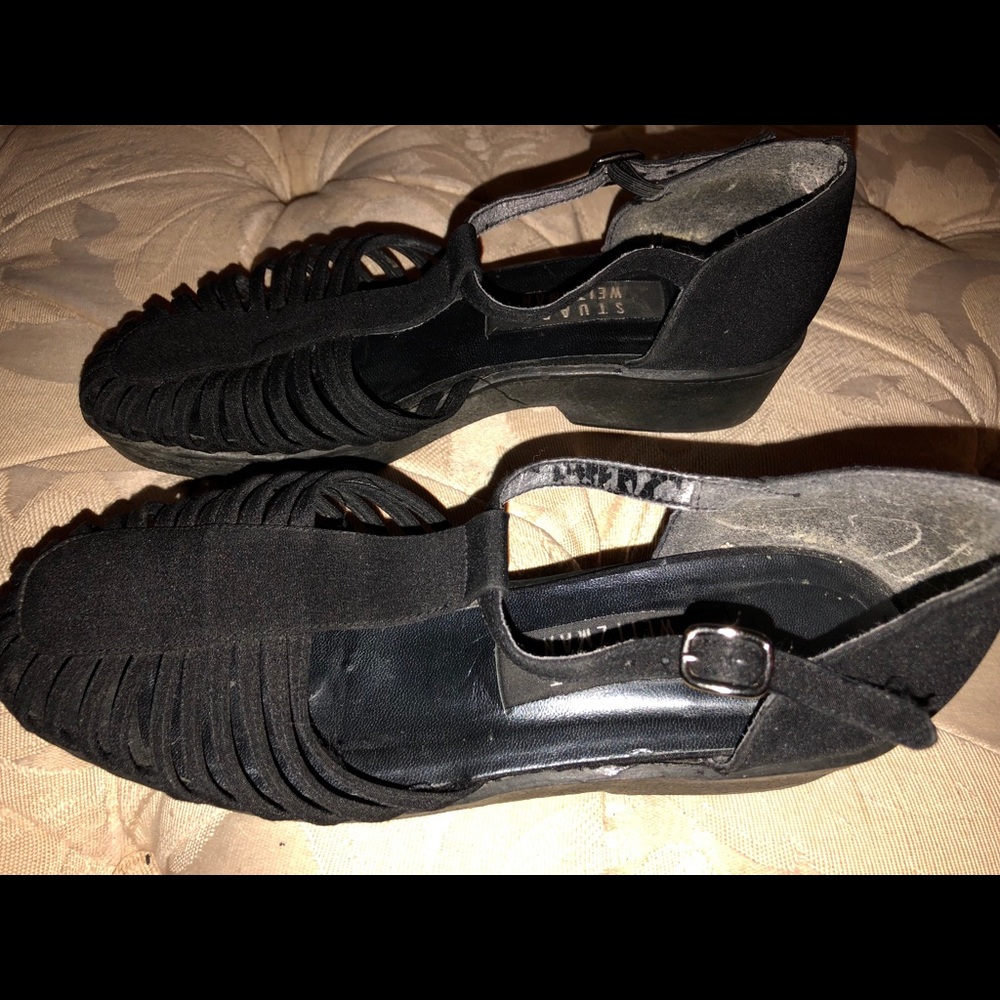 Stuart Weitzman Sandal, Black, Size 7, GUC - Picture 2 of 4